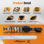 Front Gas Shock Strut Absorbers for Can-Am Outlander 500 HO (2007–2009)