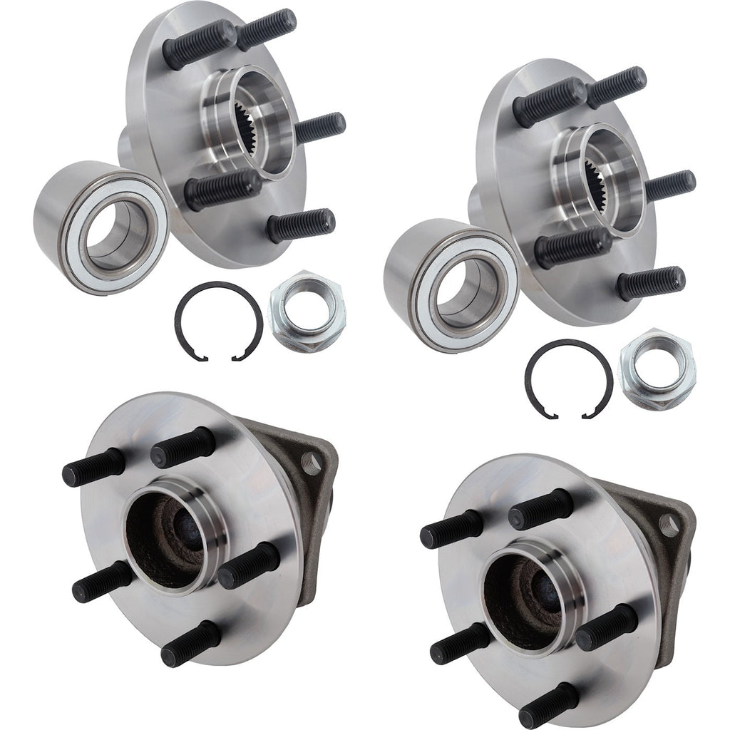 Set of 4 Wheel Hubs for Toyota Corolla
