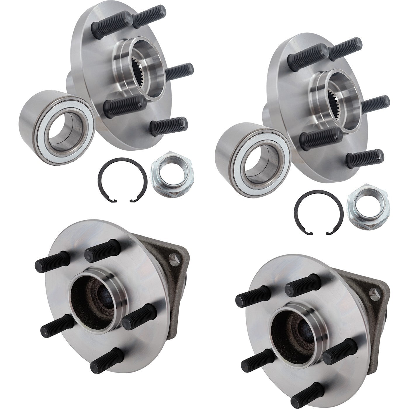 Set of 4 Wheel Hubs for Toyota Corolla