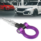 Purple Aluminum Tow Hook Towing Eye Front Bumper for BMW 325i 335i