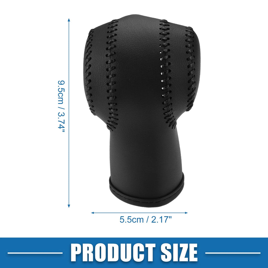 Gear Shifting Knob Cover Trim for Nissan Rogue (2008–2013) Faux Leather Black