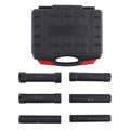 6X 1/2 Inch Drive Extended Length Impact Socket Set with Storage Case