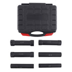 6X 1/2 Inch Drive Extended Length Impact Socket Set with Storage Case