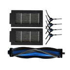 HEPA Filter Set with Main Brush & Side Brushes for Ecovacs T50 PRO (2021–2023)