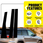 Set of 6 Door Pillar Post Side Cover Trim for Jeep Grand Cherokee (2011–2021)