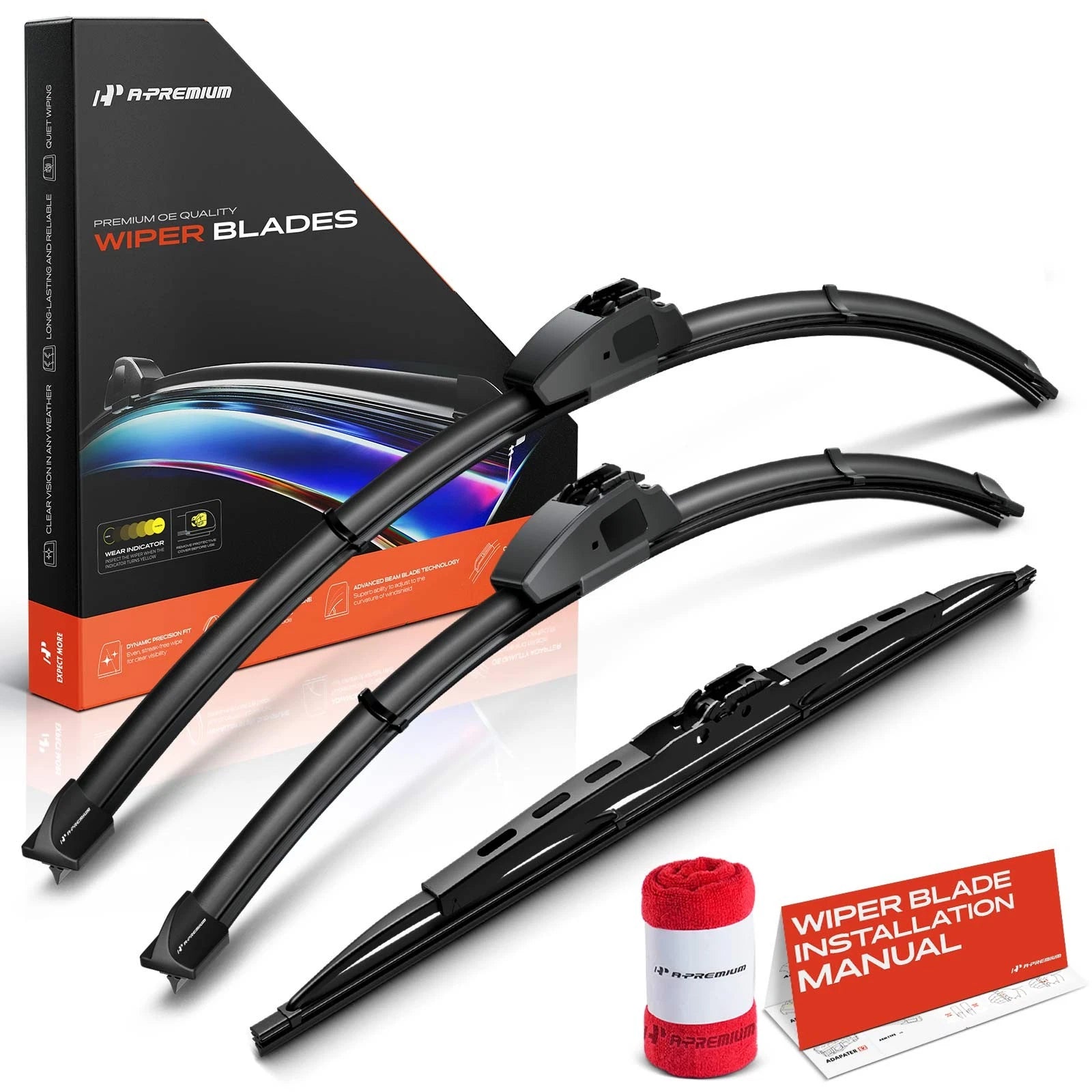 3Pcs Windshield Wiper Blades for Toyota Sienna (2004-2010)