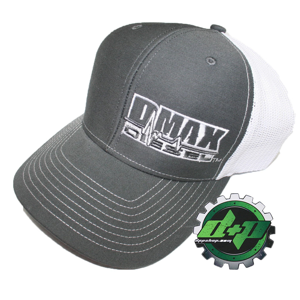 Duramax Diesel Trucker Hat Snapback Mesh Grey White