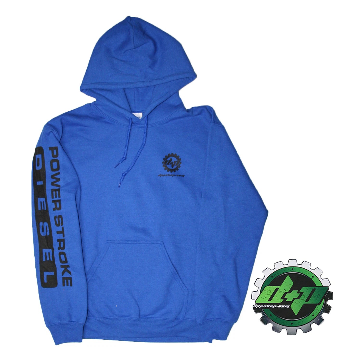 2X Blue Hoodie Sweatshirt for Ford Powerstroke Diesel