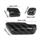 6Pcs Carbon Fiber Car Door Adjust Button Switch Covers for Mercedes Benz