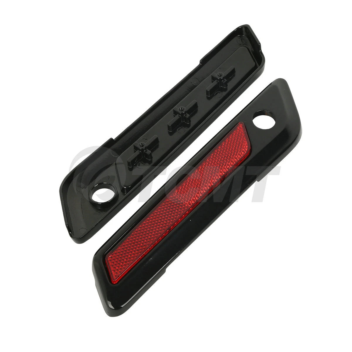Black Saddlebag Hinge Latch Covers for Harley Touring Road King Glide (2014–2023)