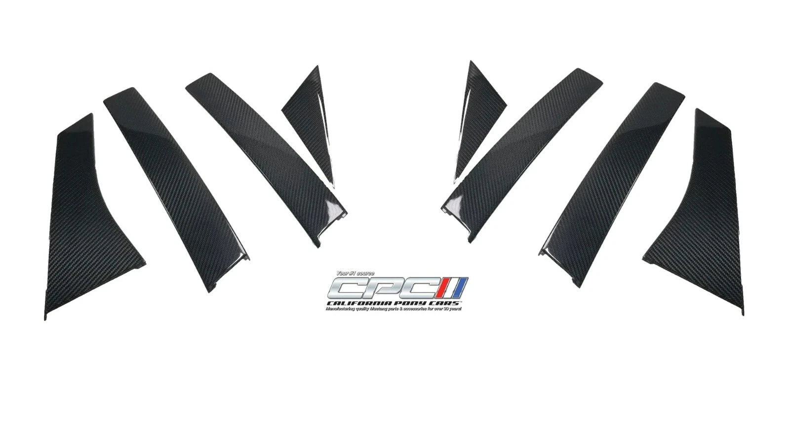 Carbon Fiber Adhesive Pillar Post Covers Replacement for Ford Focus ST 2012–2018 & RS 2016–2018
