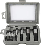 8-Piece Screw Extractor Set for Damaged Bolts and Drills