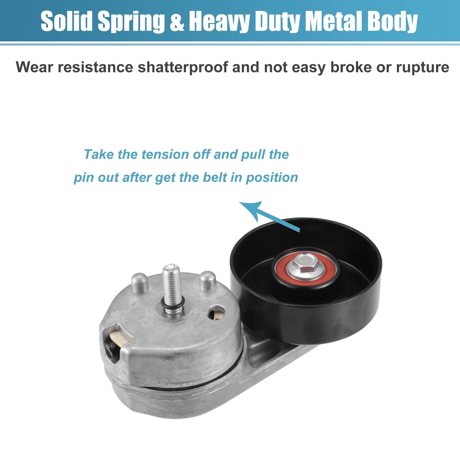 Belt Tensioner Pulley Assembly No. 7C3Z6B209B for Ford F-250 Super Duty (2008–2010)