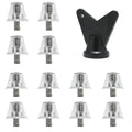 12pcs Aluminum Alloy Soccer Boot Studs 5mm Thread for Soccer Boots