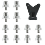 12pcs Aluminum Alloy Soccer Boot Studs 5mm Thread for Soccer Boots