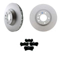 SHW Performance Front Rotors & Hella Low-Met Brake Pads for Cayenne Q7 (2003–2010)
