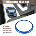 Aluminum Alloy Multimedia Knob Ring for BMW 1 2 3 5 6 7 Series X2 X3 (2000–2023)