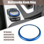 Aluminum Alloy Multimedia Knob Ring for BMW 1 2 3 5 6 7 Series X2 X3 (2000–2023)