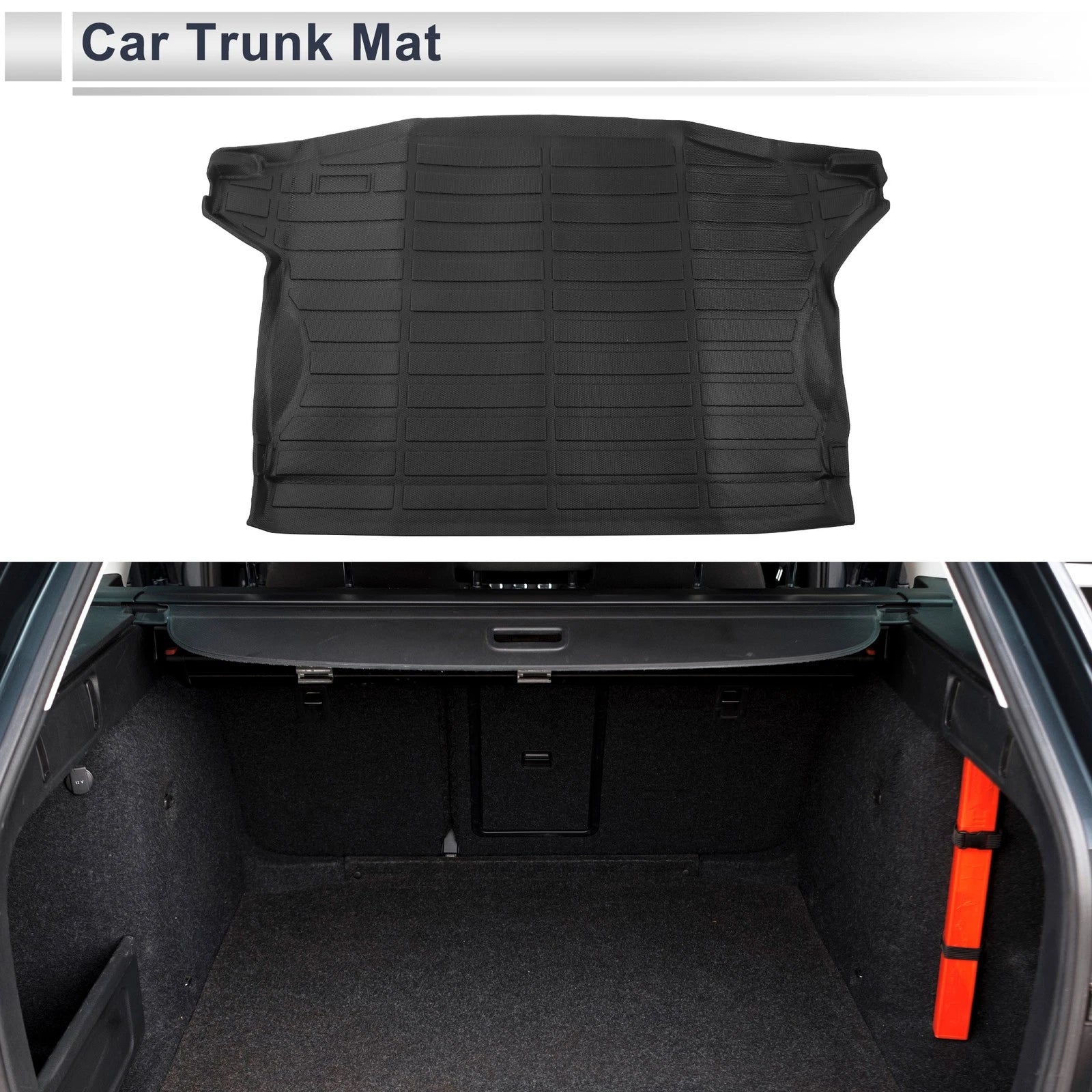 Cargo Liner Rear Trunk Mat for Subaru Crosstrek (2018–2023) TPE Long Grid