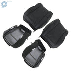 Set of 2 Black Leather Seat Covers for Ram 1500 (2013–2018)