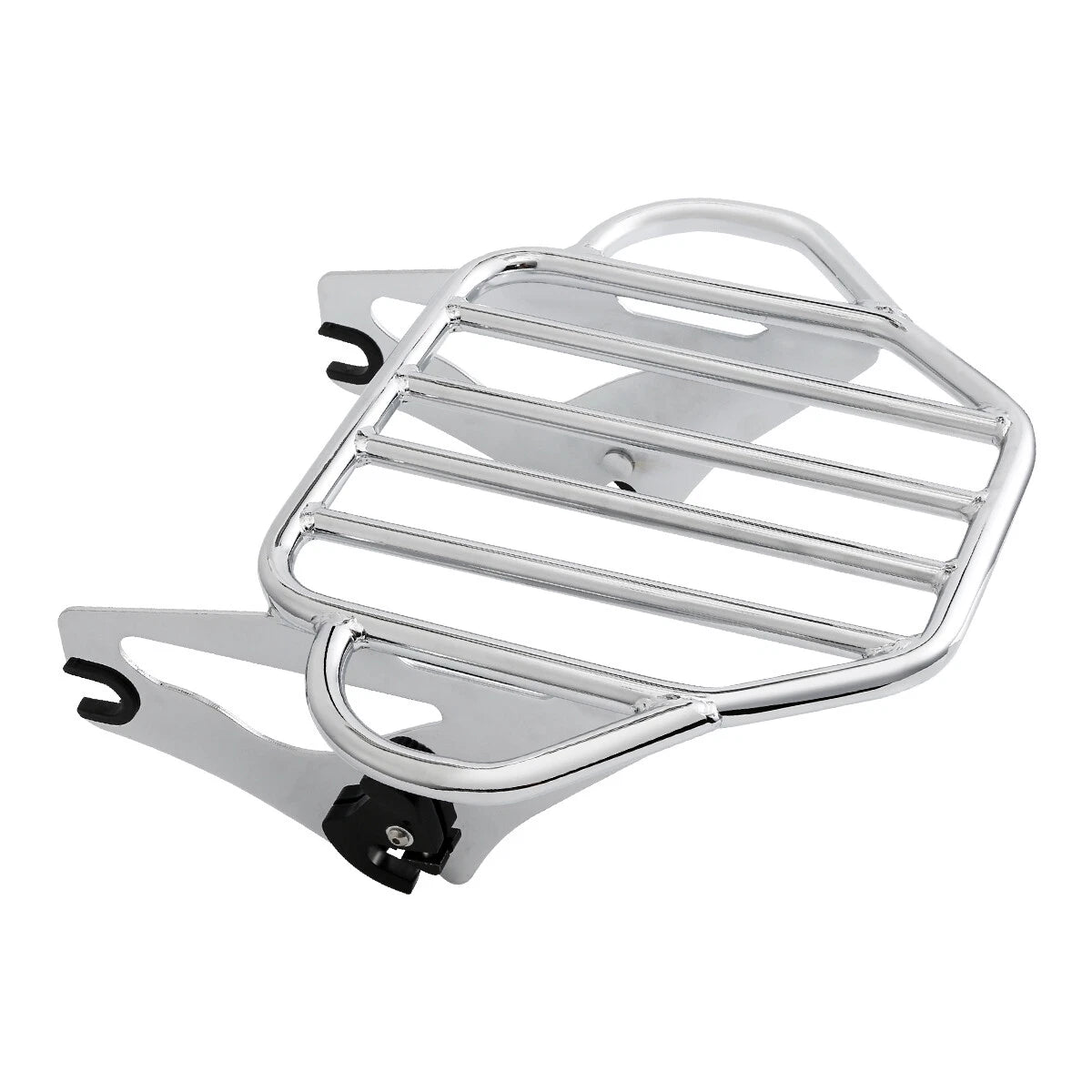 Chrome Two Up Luggage Rack Docking Kit for Harley Touring Road King (2009–2013)