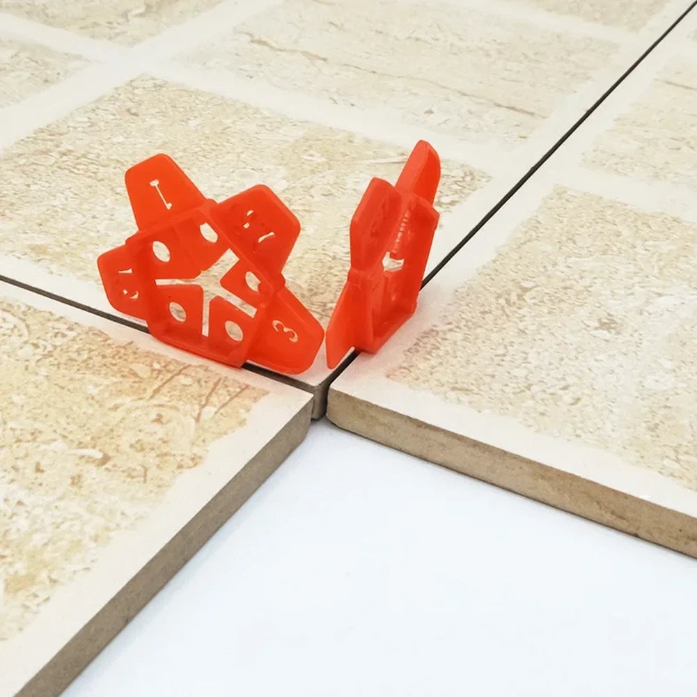 50pcs Tile Leveling Spacers Clips Plastic 1mm 1.5mm 2mm 2.5mm 3mm