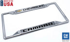 License Plate Frame Gold Bowtie Emblem Replacement for Chevy Camaro (2010–2024)