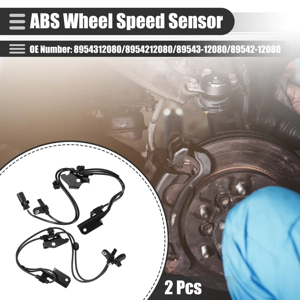 Set of 2 ABS Wheel Speed Sensors for Toyota Prius V (2012–2015) No. 89543-12080