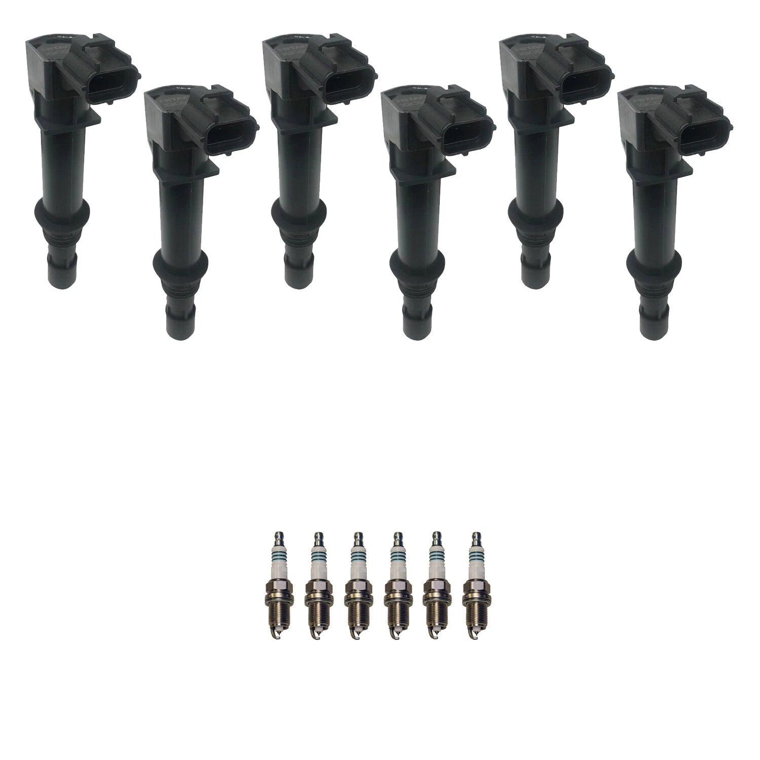 Set of 6 Ignition Coils & Spark Plugs for Ram 1500 3.7 V6 (2002–2008)