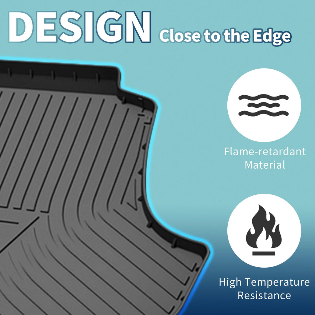 Flat Face Cargo Liner Rear Trunk Mat for Lexus ES (2018–2024) TPE 1 Pc