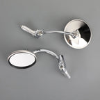 Chrome Handlebar End Mirrors for Motorcycle Cafe Racer (22mm T9)