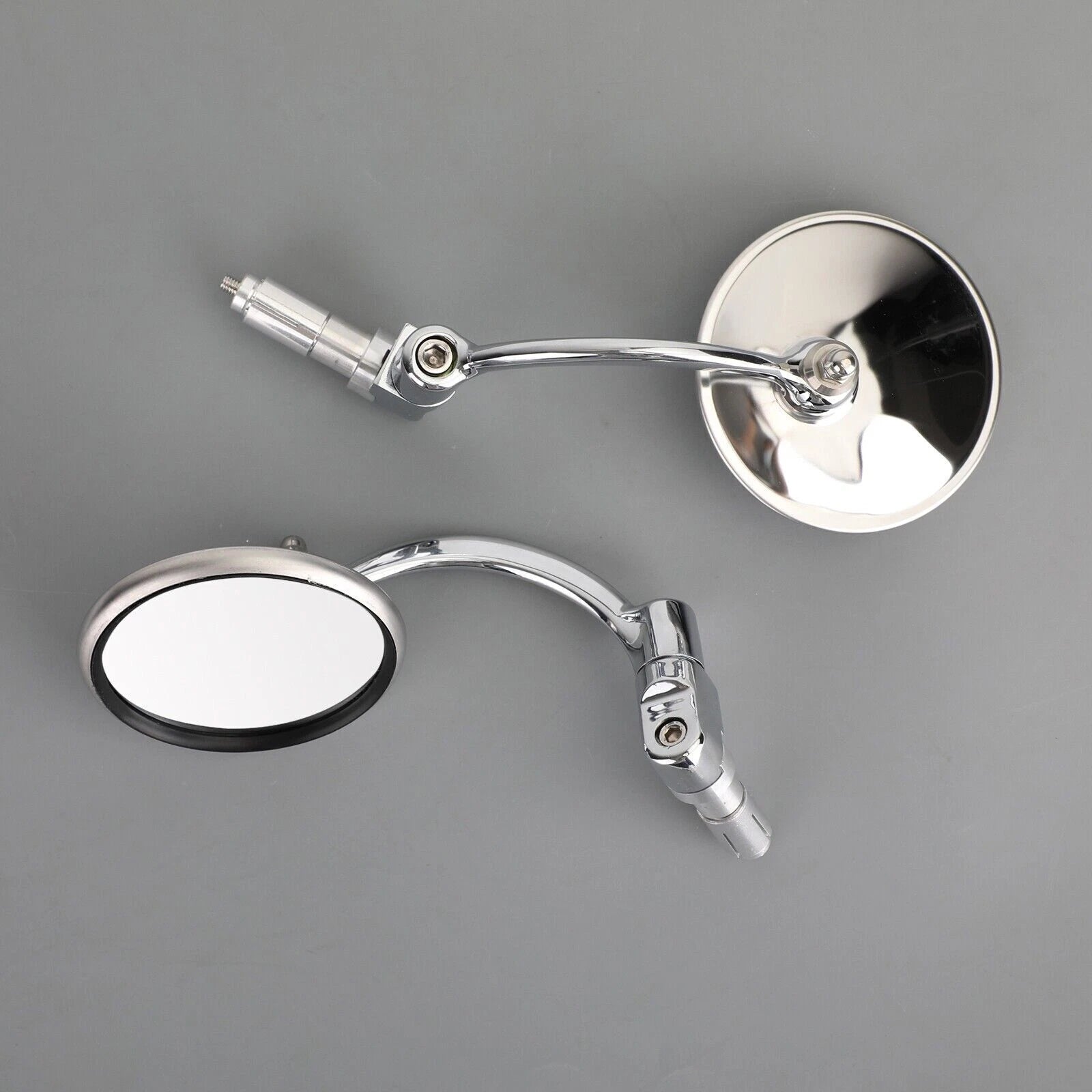 Chrome Handlebar End Mirrors for Motorcycle Cafe Racer (22mm T9)
