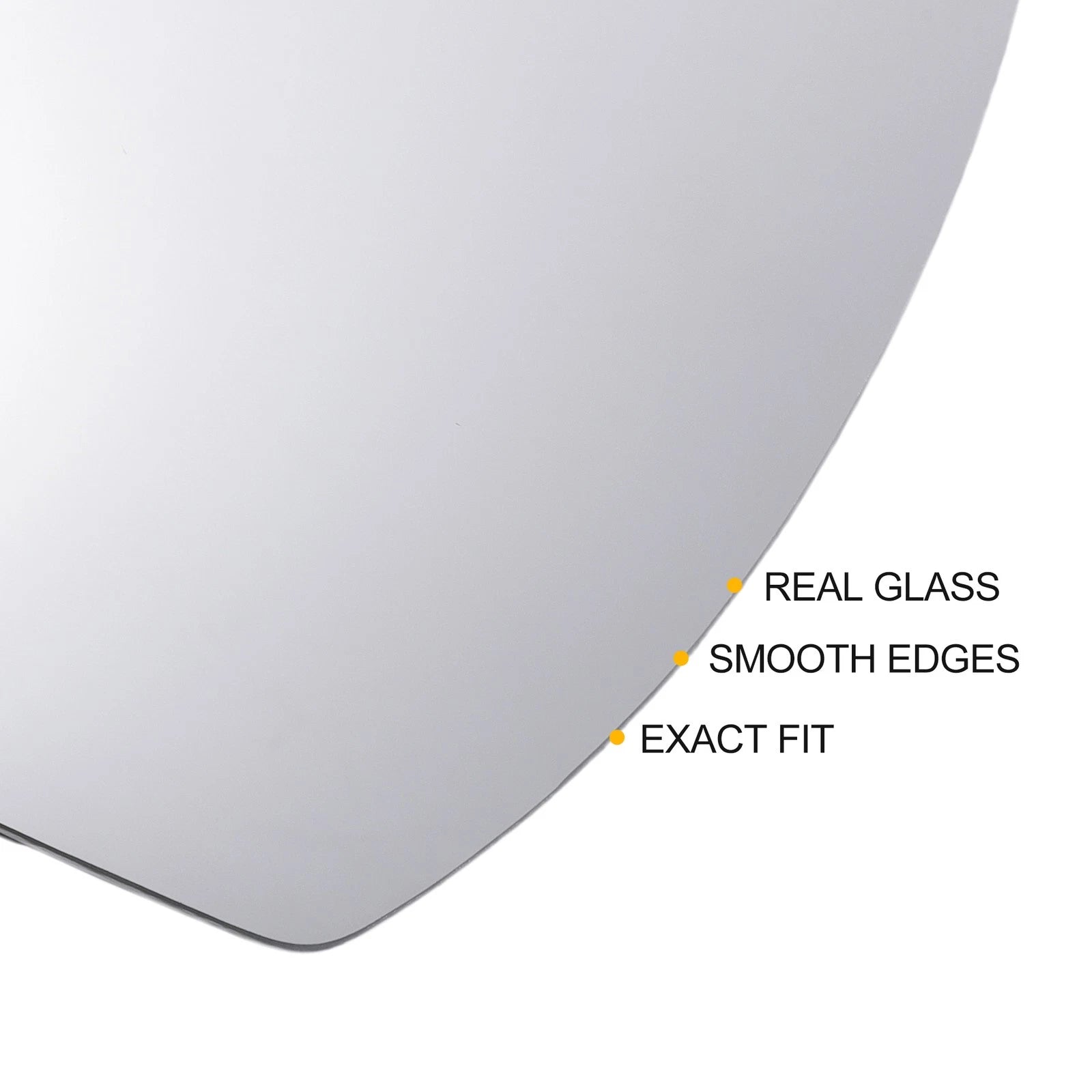 Right Side White Mirror Glass for Hyundai Tucson (2016–2021)
