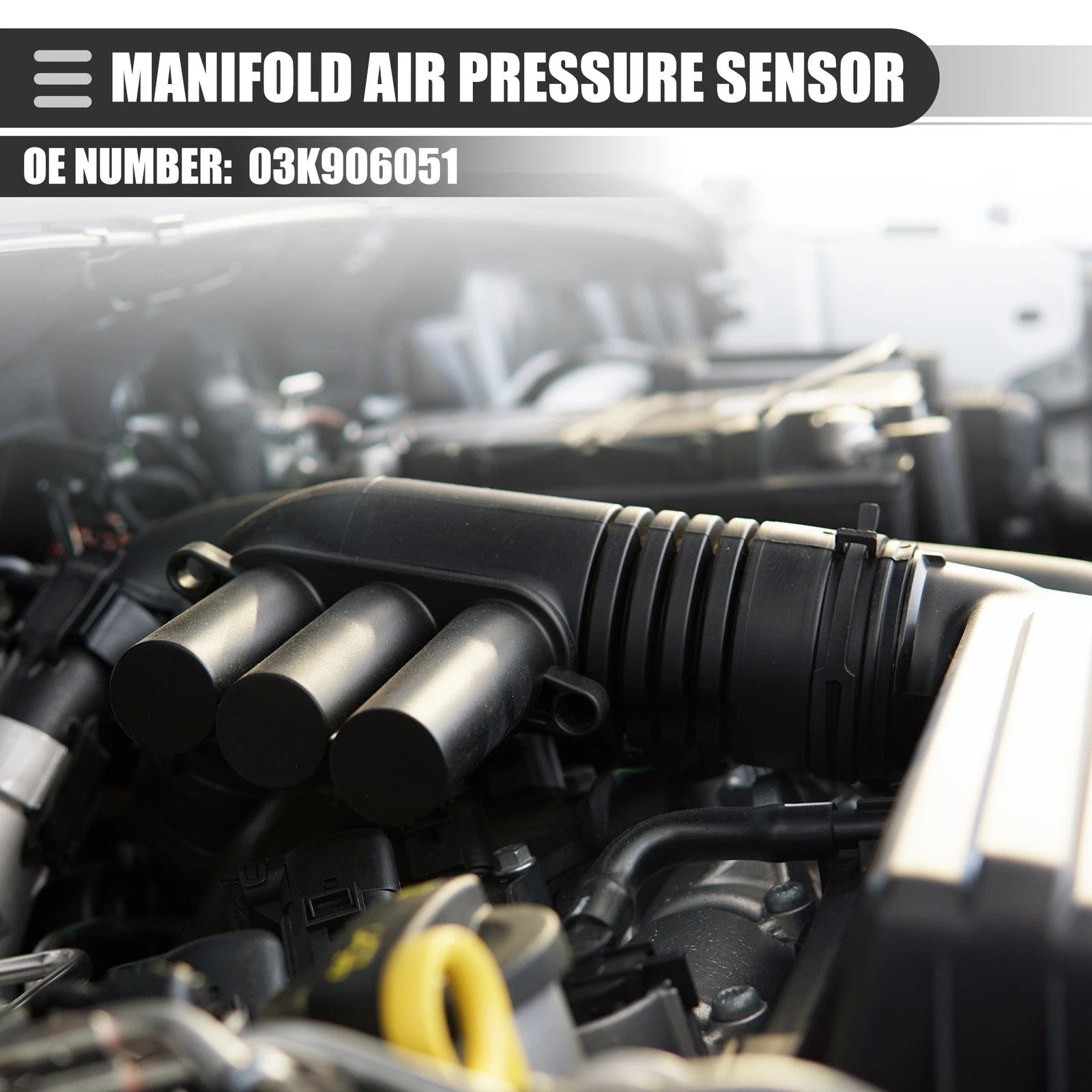 Manifold Air Pressure Sensor for Audi A1 (03K906051)
