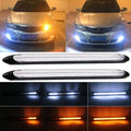 LED DRL Strip Headlight Lights for - Amber White