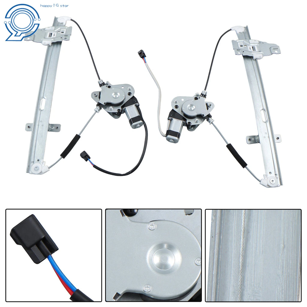 2X Rear Power Window Regulator with Motor for Isuzu Rodeo (1998–2004)