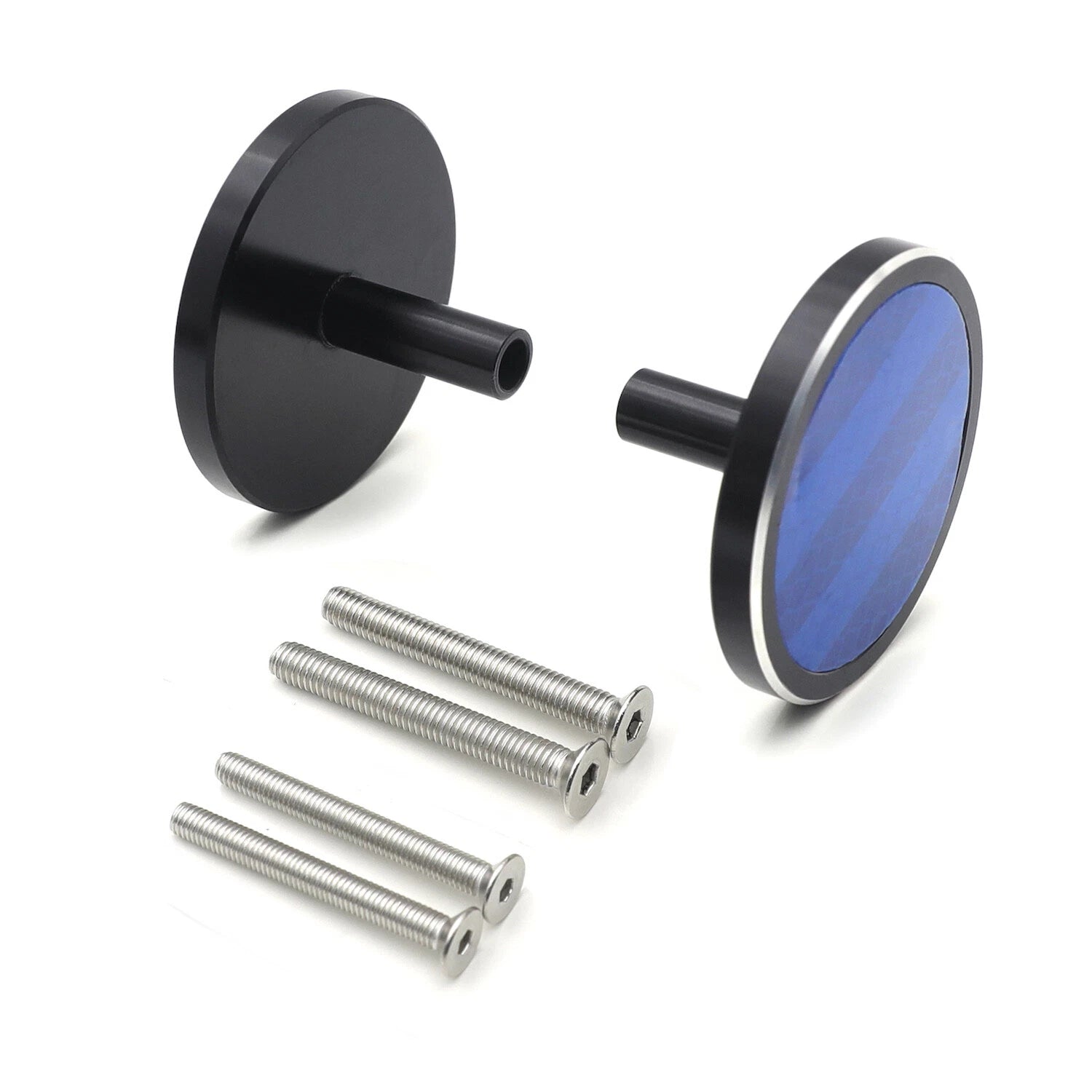 Universal Blue Motorcycle Front Fender Reflector Frame Slider Screw Bolt