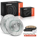 Front Drilled Brake Rotors & Ceramic Pads for Chevrolet Corvette (2005–2013)