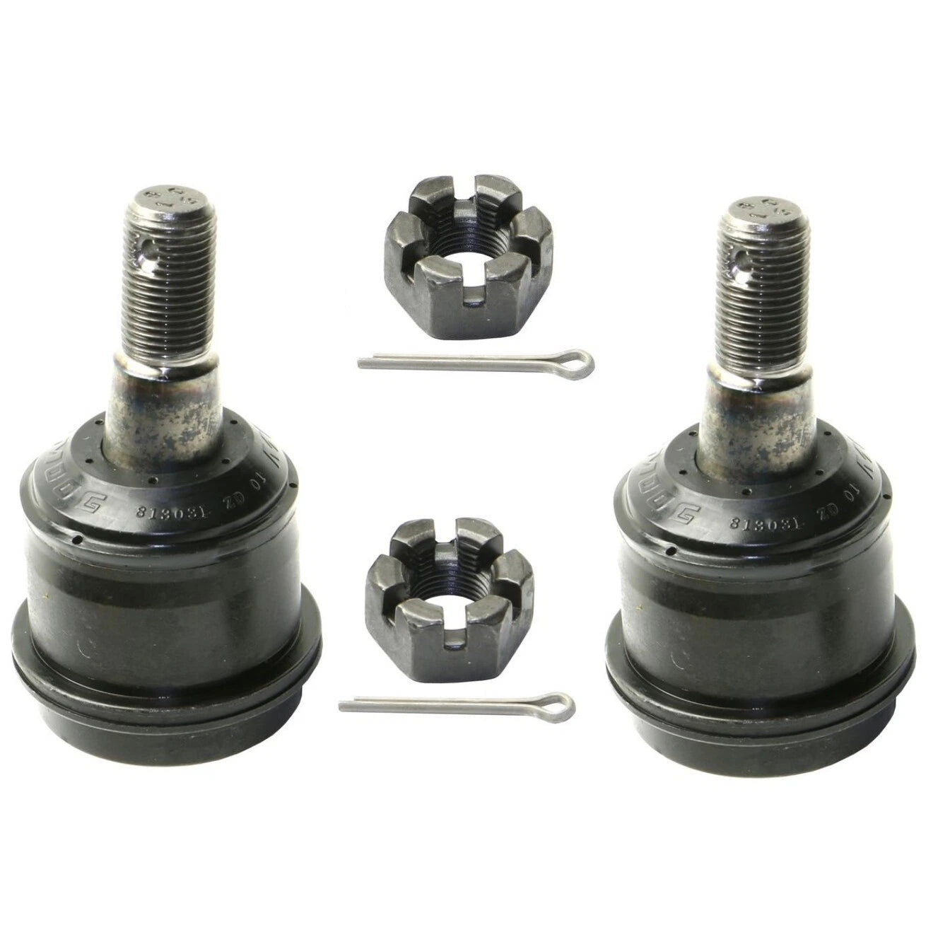 Set of 2 Front Upper Suspension Ball Joints for Dodge Ram 1500 2500 4WD