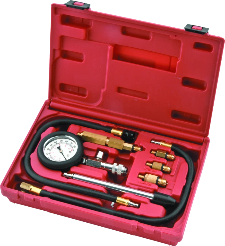 Cylinder Compression Tester for Powersports Engines 10-14mm Adapters