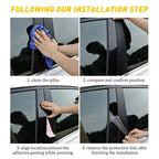 Window Pillar Posts Molding Set for Honda Civic Sedan (2006–2011)