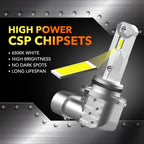 2X 9006 Low Beam LED Headlight Bulbs Conversion Kit for
