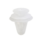 9mm Fixed Clip Car Bumper Rivets for Toyota (100 Pcs) White