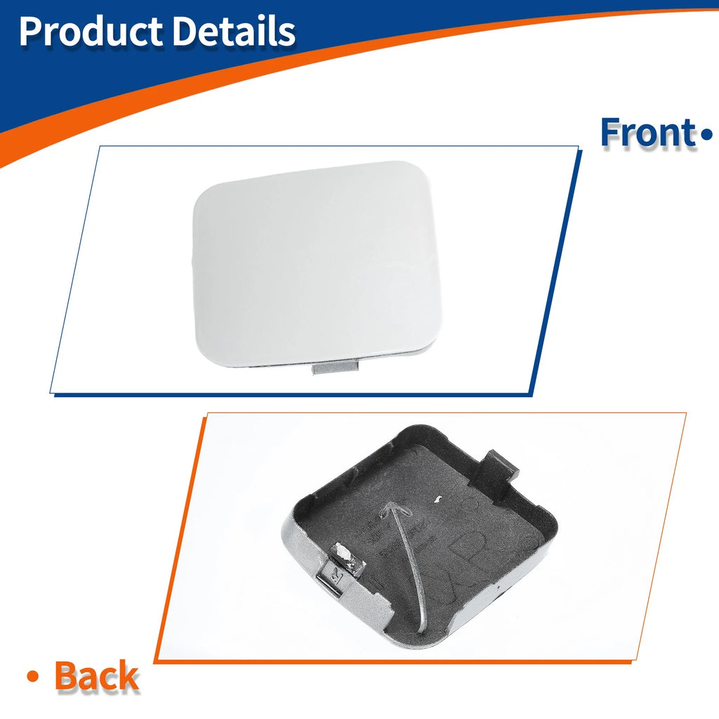 Front Car Bumper Tow Hook Cover for Toyota RAV4 (2009–2011) No. 532850R906 White