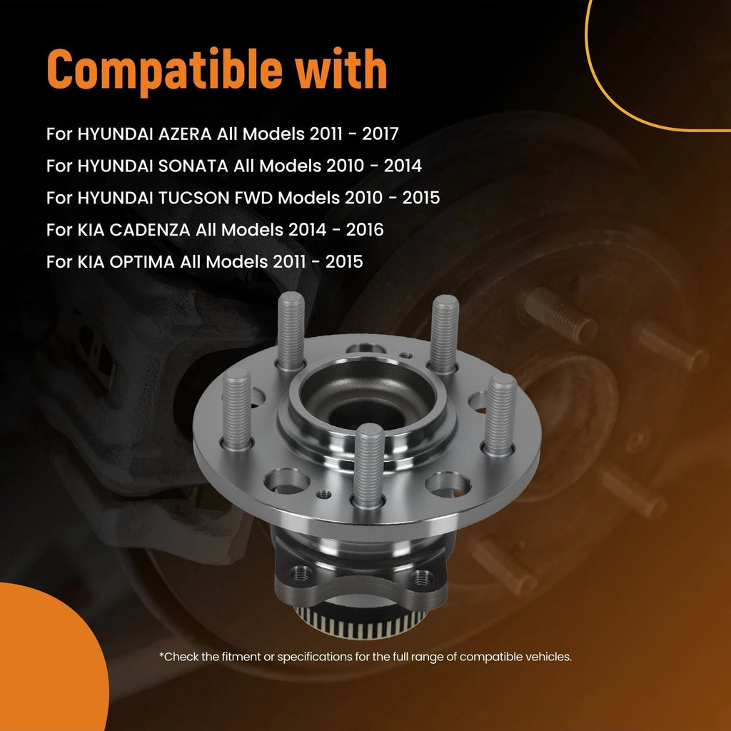 2X Rear Wheel Hub & Bearing for KIA Cadenza (2014–2016)