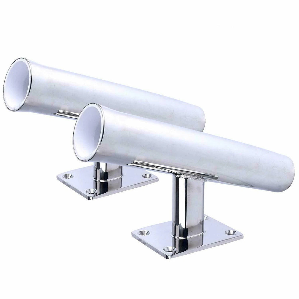2Pcs Stainless Steel Wall Mounted Fishing Rod Holder for Boat
