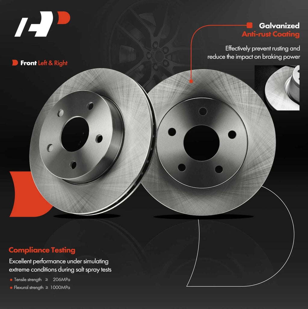 Front Disc Brake Rotors for Jeep Grand Cherokee (1999–2004) Vented
