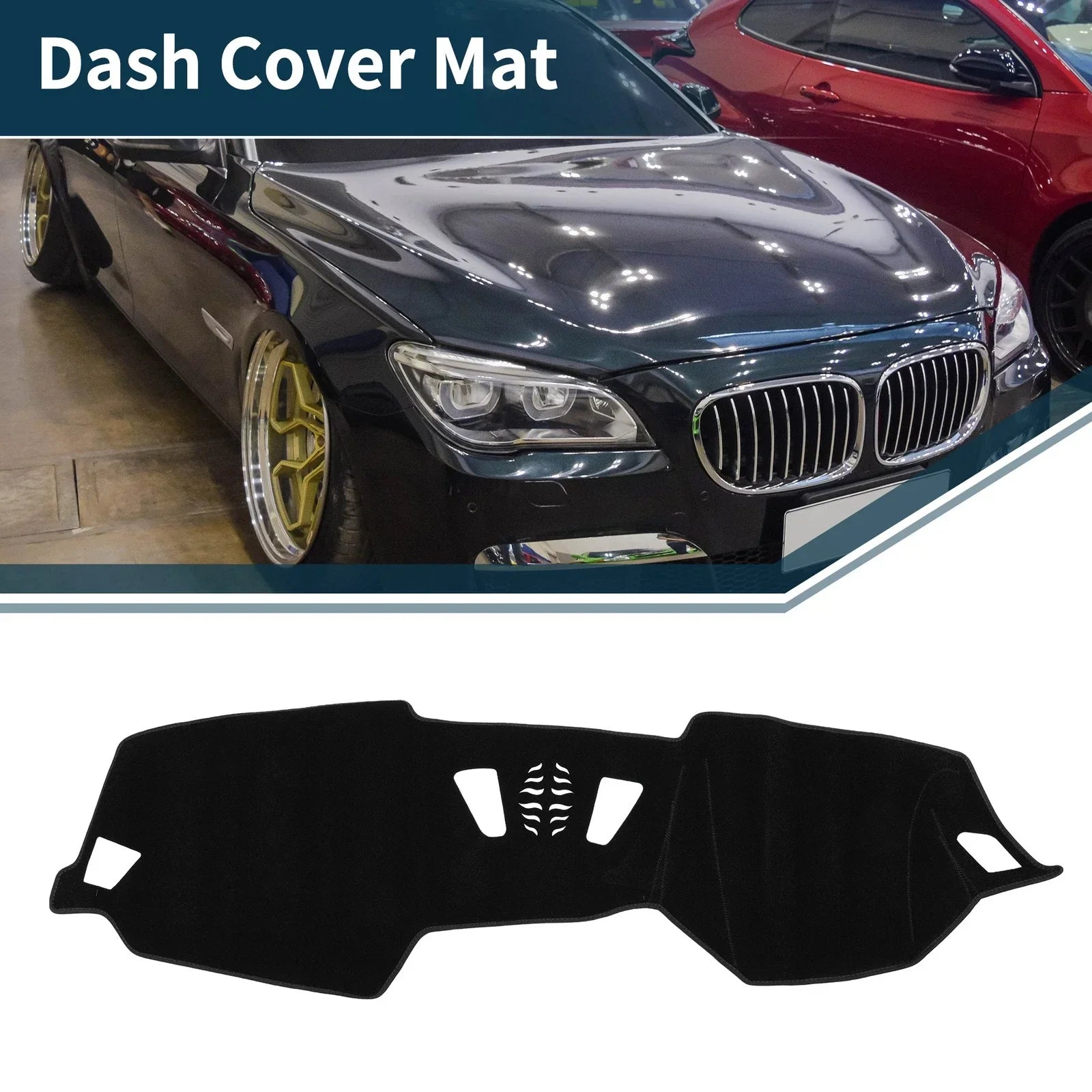 Dashboard Dash Cover Mat for BMW 4 Series Sun Protector Pad Black