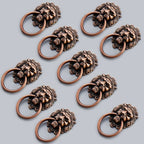 10Pcs Lion Head Ring Pulls for Cabinet Drawer (Furniture Hardware)