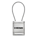 Satin-Chrome Cable Keychain - Officially Licensed for Hemi Vehicles